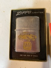 Vintage SAAB dealer Lighter w/ Original Box, Inst & Flints Card picture