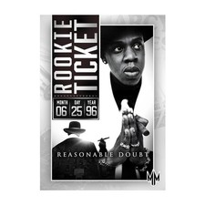 JAY-Z Reasonable Doubt NBA NFL ROOKIE TICKET Design Style | Hip-Hop Trading Card picture