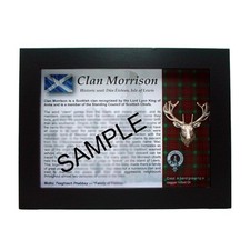 Clan Morrison - Scottish Clan Frame Plaque picture
