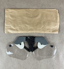 Rommel Goggles Royal Canadian Air Force Post WW2 Anti Gas Eyeshields MK 3 1956 picture