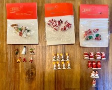 Vintage SSCO Christmas Micro Mini Plastic Santas - Angels - Elves & More Crafts picture