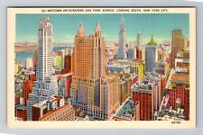 New York City NY-New York, Midtown Skyscrapers And Park Avenue Vintage Postcard picture