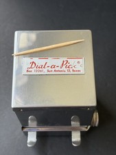 VTG Dial-a-Pick Stainless Steel Restaurant Diner Retro Toothpick Dispenser, 50's picture