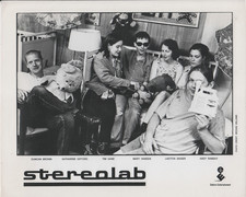 British French Avant Pop Band STEREOLAB B&W 8x10 Publicity PHOTO picture
