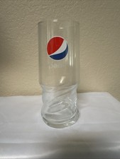 Pepsi Cola Logo Drinking Glass Twisted Bottom picture