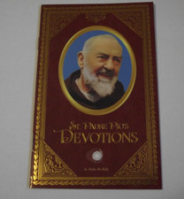 Cloth touched to relic of Saint Padre Pio Pio's Devotions prayer book booklet picture