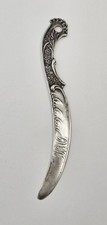 Vintage Sterling Silver Floral Letter Opener Monogram BHR 6