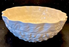 Spode Embossed Whiteware Serving Bowl Imperial Fancies Style c1950s Holidays picture