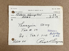 VTG August 1959 prescription for THORAZINE - schizophrenia psychosis behavior picture