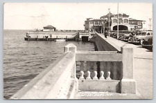 RPPC St. Petersburg, Florida Municipal Pier, 1945, Classic Cars, Boat A724 picture
