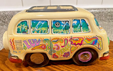 Enesco Hippie Peace Love  Woodstock Van music box. Plays Beatles Hey Jude. 1988 picture