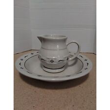 Longaberger Pottery Woven Tradition Pitcher and Basin picture