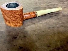 Vintage Estate Pipe. Super Rare ROPP Briar Pipe, With Bone Stem metal Band. picture