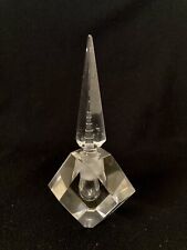 Vintage Hand Cut Lead Crystal Pagoda Perfume Bottle 6