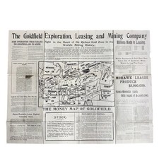 1907 Goldfield Nevada Mining Prospectus w/Map - Exploration & Leasing Co. picture