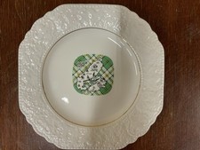 Vintage Lord Nelson Ware Cape Breton Canada Tartan Map Plate Relief Border picture