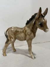 Vintage Donkey Mule Figurine Japan Ceramic Glazed Mid Century picture