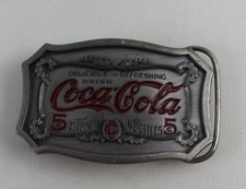 1996 Coca Cola Pewter T90 Belt Buckle Classic picture