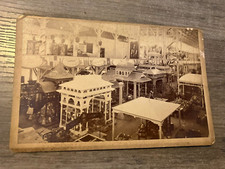 Vintage Cabinet Card Photo Large  Exhibition Hall Boulder County Sign CO. Custer picture