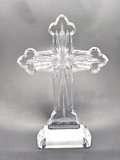 EXUC Waterford Crystal Heritage Star Cross Standing 10” Gift Decor Faith picture