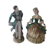 Goldscheider  Victorian Porcelain Courting Couple Figurines Music Blue Danube picture