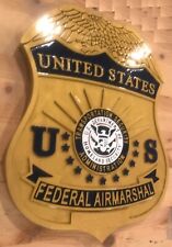 Federal Air Marshall 3D routed patch plaque wood Sign Custom picture