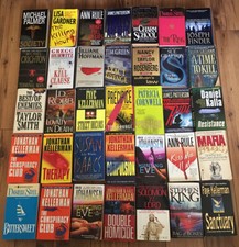Lot Of 5 Lbs. Suspense Crime Mystery Thriller Fiction Paperback Random Mix Lot picture