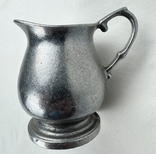 VTG Wilton Armetale RWP Pewter Alloy Creamer Pitcher 3.5'' Plough Tavern 1960's picture