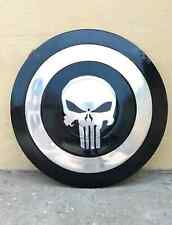 Medieval Punisher Skull Round Shield Cosplay Costume Prop Metal Shield picture