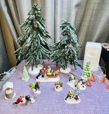 13Pc. VTG Department 56 Christmas Heritage Village Collection Set Original Boxes picture