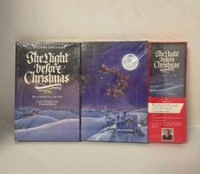 VTG The Night Before Christmas Hallmark Pop-Up Book Sealed Coloring Book picture