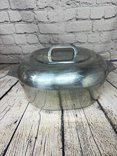Wagner Ware Magnalite 4265P Oval Aluminum Casserole Roaster with Lid Silver picture