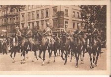 Postcard WW I. Our Imperial House, the Crown Prince with entourage from an exercise k., around 1916 picture