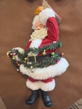 Possible Dreams Starring Santa Christmas Ornament with Lighted Star and Garland picture
