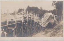 White City Roller Coaster Worcester MA Amusement Park Reed 1900s Postcard picture