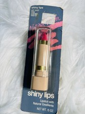 Vintage Revlon Shiny Lip Hot Shot Pink Creme Lipstick Original Packaging 80s NOS picture