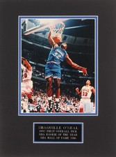 Shaquille O'Neal Signed Orlando Magic 12x16 Custom Matted Photo Display BAS COA picture