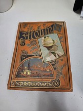 Antique Victorian Damaged Partial Scrap Book Album Vintage  picture