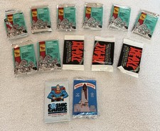 13 Vintage Sealed Trading Card Packs 1991 TSR AD&D Gold Border, Heavy Metal, DC picture