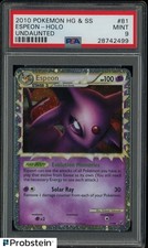 2010 Pokemon Heartgold & Soulsilver Undaunted #81 Espeon Prime Holo PSA 9 picture