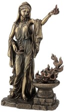 11.25 Inch Hestia - Greek Goddess Cold Cast Bronze Figurine picture