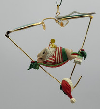 Enesco Treasury of Christmas Ornaments Siesta Santa #112089 with Box READ BLUE picture