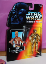 Star Wars Kenner The Power Of The Force C-3PO With Metalized Body Toy 1995 picture
