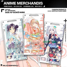 Hot Anime Cosmic Princess Kaguya Yukata Runami Yachiyo Acrylic Passcard Pendant picture