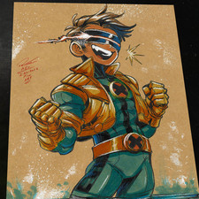 Cyclops X-Men Art Print Signed 8.5x11 | Art by Keyeske picture