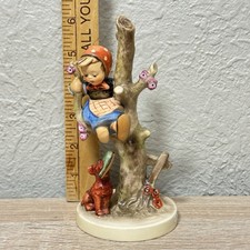Goebel Hummel Out of Danger HUM 56/B TMK5 1979 Girl Dog Apple Tree 6