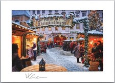 Vintage WIEN / VIENNA Austria 4x6 Postcard ALTWIENER Christmas Market / Unused picture