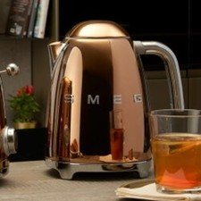 Smeg Electric Kettle 1.7L Rose Gold KLF03RGJP 100V 1200W Luxury Modern picture
