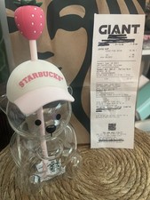 2026 Starbucks Bearista Bear Cup Strawberry Pink AUTHENTIC CONFIRMED IN HAND picture