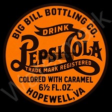 Pepsi Cola Big Bill Bottling Co. Hopewell,Va 11.75